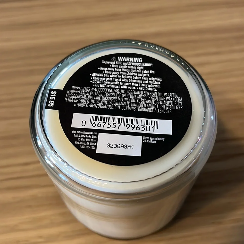 Bath & Body Works Single Wick Candle. Eucalyptus + Spearmint.